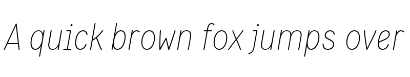 Preview of FONTSPRING DEMO - Flavoure Thin Italic font