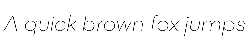 Preview of FONTSPRING DEMO - Flink Extra Light Italic Regular font