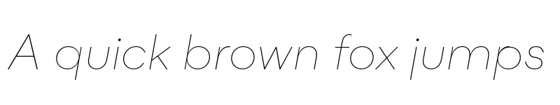 Preview of FONTSPRING DEMO - Flink Thin Italic Regular font