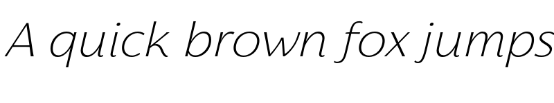 Preview of FONTSPRING DEMO - Florentia ExtLt Italic font