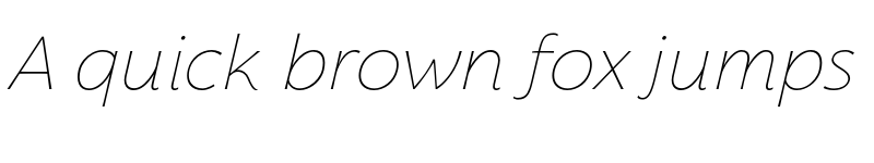 Preview of FONTSPRING DEMO - Florentia Thin Italic font