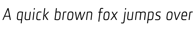 Preview of FONTSPRING DEMO - Florin Sans Light Italic font