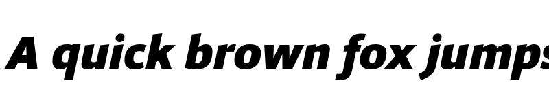 Preview of FONTSPRING DEMO - Foro Sans Black Italic font