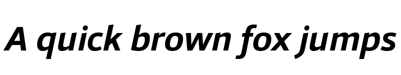 Preview of FONTSPRING DEMO - Foro Sans Bold Italic font