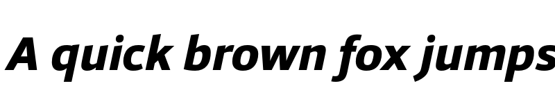 Preview of FONTSPRING DEMO - Foro Sans ExtraBold Italic font