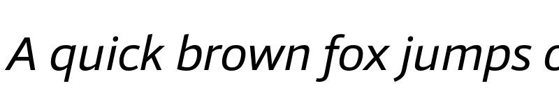 Preview of FONTSPRING DEMO - Foro Sans Italic font