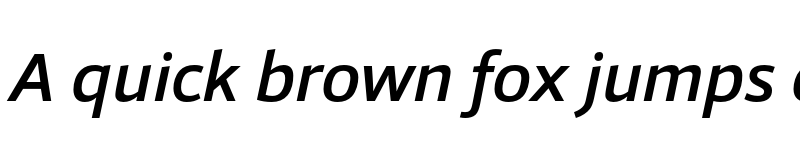 Preview of FONTSPRING DEMO - Foro Sans Medium Italic font