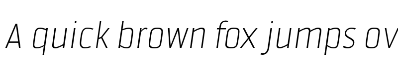 Preview of FONTSPRING DEMO - Fortuita Thin Italic font