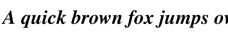 Preview of FONTSPRING DEMO - Foundation Roman Bold Italic font