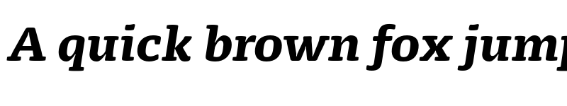 Preview of FONTSPRING DEMO - FP Dancer Serif Black Italic Italic font