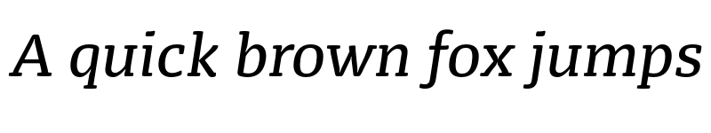 Preview of FONTSPRING DEMO - FP Dancer Serif Book Italic Italic font