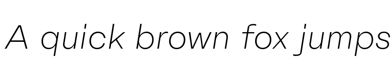 Preview of FONTSPRING DEMO - Fracktif ExtraLight Italic font