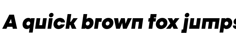 Preview of FONTSPRING DEMO - Fractul Alt Black Italic font