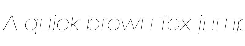 Preview of FONTSPRING DEMO - Fractul Alt Hairline Italic font