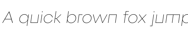 Preview of FONTSPRING DEMO - Fractul Alt Thin Italic font