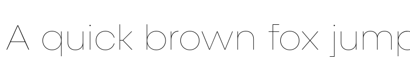 Preview of FONTSPRING DEMO - Fractul Hairline Regular font