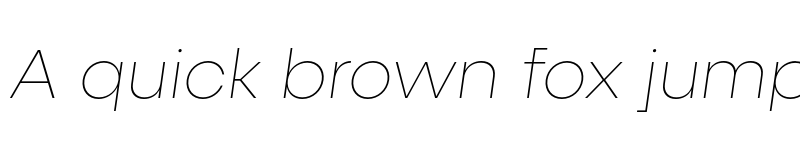 Preview of FONTSPRING DEMO - Fractul Thin Italic font