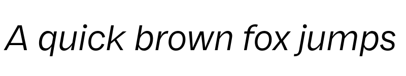 Preview of FONTSPRING DEMO - Franca Book Italic font