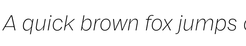 Preview of FONTSPRING DEMO - Franca ExtraLight Italic font