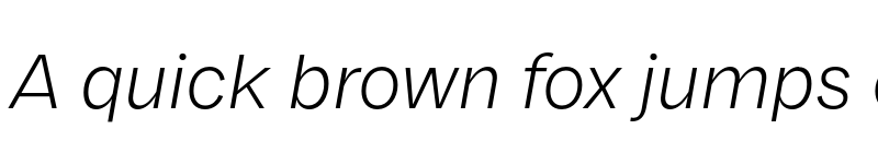 Preview of FONTSPRING DEMO - Franca Light Italic font