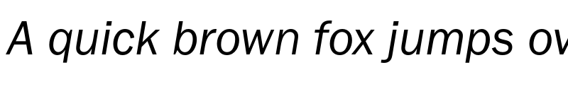 Preview of FONTSPRING DEMO - FranklinGothicURWBoo Italic font