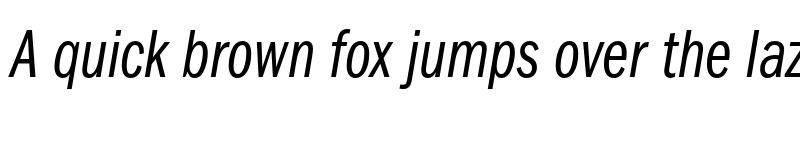 Preview of FONTSPRING DEMO - FranklinGothicURWComBoo Italic font