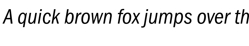 Preview of FONTSPRING DEMO - FranklinGothicURWConBoo Italic font