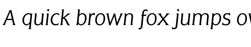 Preview of FONTSPRING DEMO - Frascati Pro Light Italic font