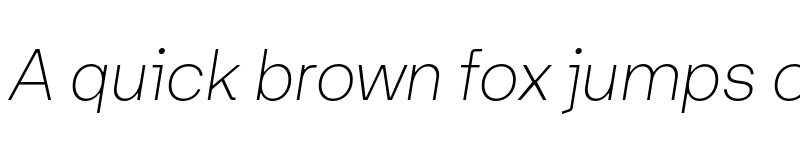 Preview of FONTSPRING DEMO - Friends Thin Italic font