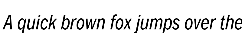 Preview of FONTSPRING DEMO - FullerSansDTCond Italic font