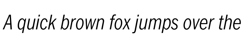 Preview of FONTSPRING DEMO - FullerSansDTCond Light Light Italic font