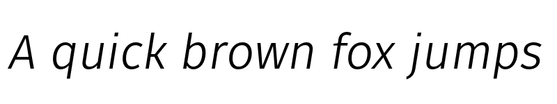 Preview of FONTSPRING DEMO - Fuse Book Italic font