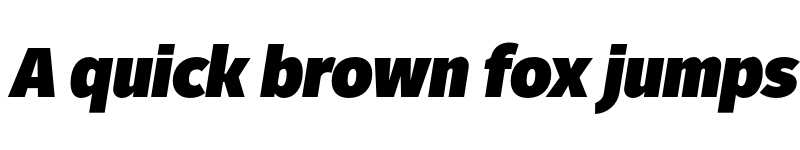 Preview of FONTSPRING DEMO - Fuse UltraBlack Italic font