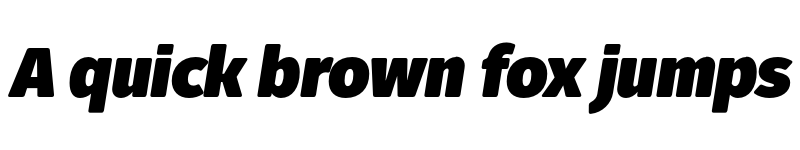 Preview of FONTSPRING DEMO - Fuse V.2 Display UltraBlack Italic font