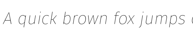 Preview of FONTSPRING DEMO - Fuse V.2 Text Thin Italic font