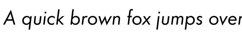 Preview of FONTSPRING DEMO - Futura Italic font