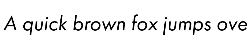 Preview of FONTSPRING DEMO - Futura PT Book Italic font