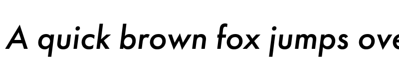 Preview of FONTSPRING DEMO - Futura PT Medium Italic font