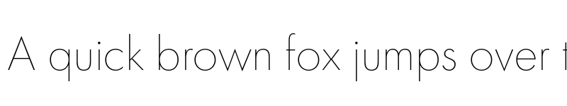 Preview of FONTSPRING DEMO - Futura PT Thin Regular font
