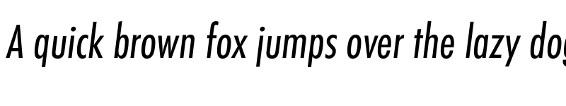 Preview of FONTSPRING DEMO - FuturaCon Italic font