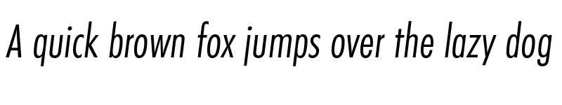 Preview of FONTSPRING DEMO - FuturaConLig Italic font