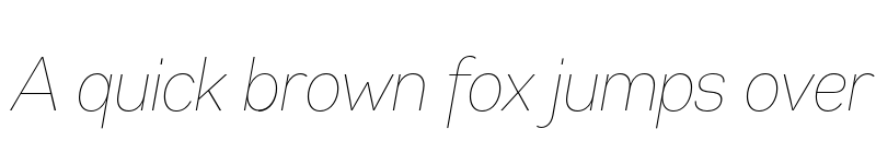 Preview of FONTSPRING DEMO - Gabriel Sans Cond Cond Thin Italic font