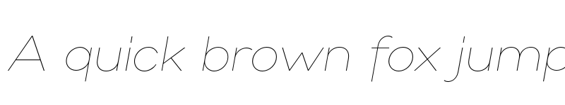 Preview of FONTSPRING DEMO - Gabriel Sans Thin Italic font