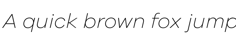 Preview of FONTSPRING DEMO - Galano Grotesque ExLight Italic Regular font