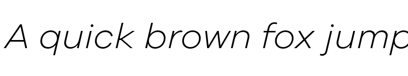 Preview of FONTSPRING DEMO - Galano Grotesque Light Italic Regular font