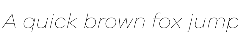 Preview of FONTSPRING DEMO - Galano Grotesque Thin Italic Regular font