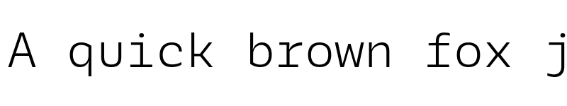 Preview of FONTSPRING DEMO - Galix Mono Lt Regular font