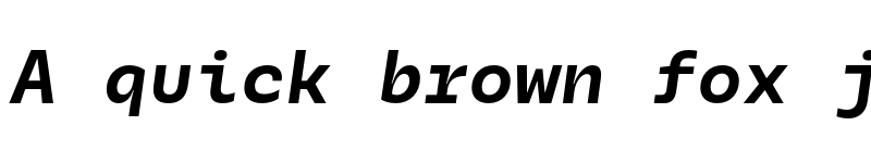 Preview of FONTSPRING DEMO - Galix Mono Reg Bold Italic font