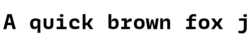 Preview of FONTSPRING DEMO - Galix Mono Reg Bold font