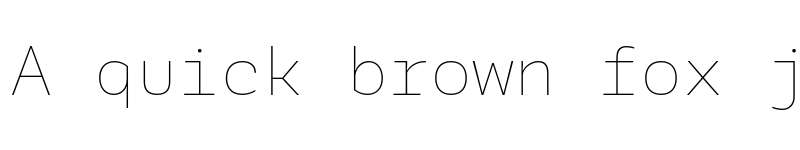 Preview of FONTSPRING DEMO - Galix Mono Th Regular font